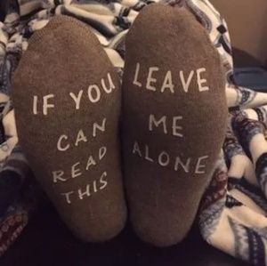 Leave me alone socks
